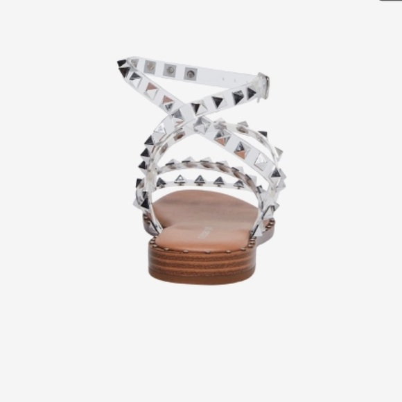 Madden Girl Clear Fairway studded sandals - Picture 5 of 5